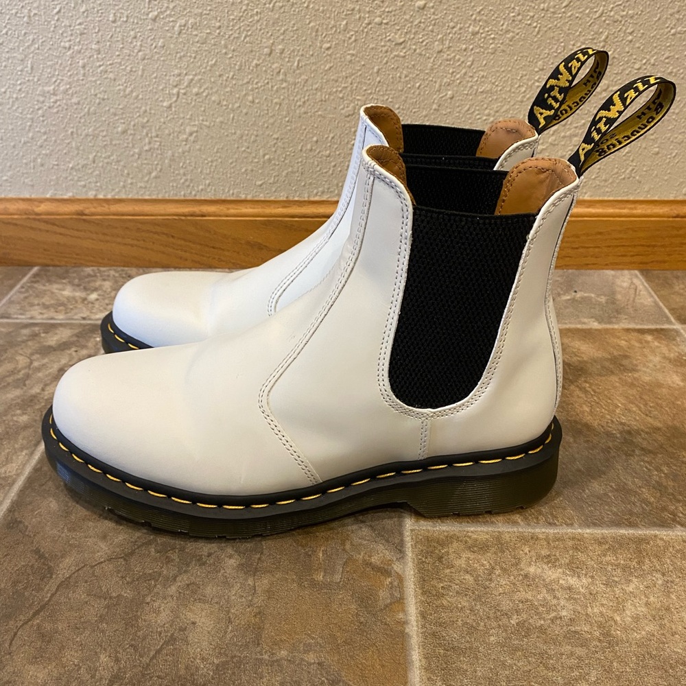 Dr. Martens, White, Chelsea Boots, Women’s Size 10